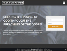 Tablet Screenshot of pleaforpower.com